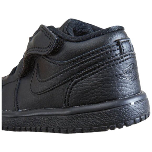 Nike Jordan 1 Low Alt Triple Black Little Kid Child Shoes Size 4C NEW CI3436-091 - Picture 8 of 10